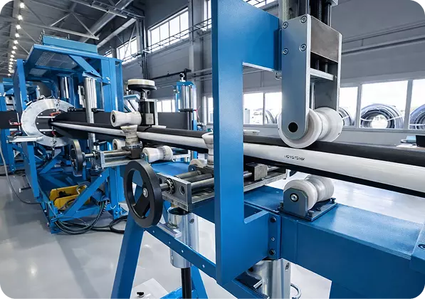 Современная линия производства труб на заводе USYSTEMS